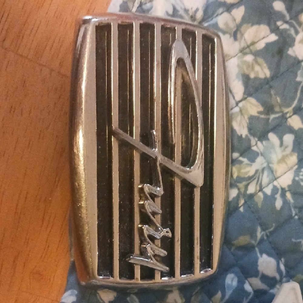 Silver and Black Belt Buckle